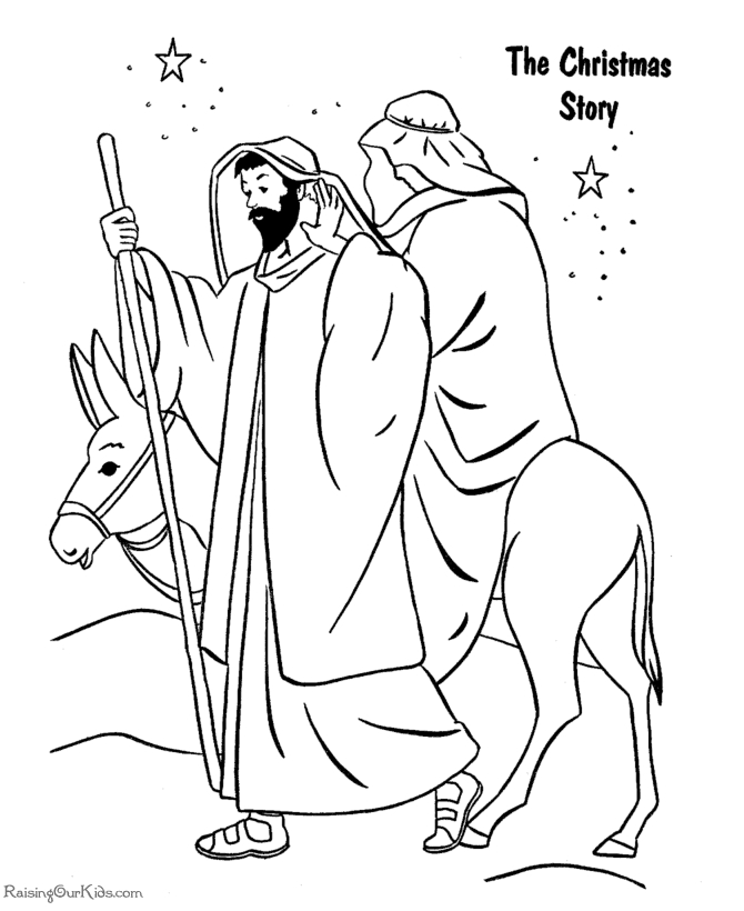 The Christmas Story Coloring Pages 