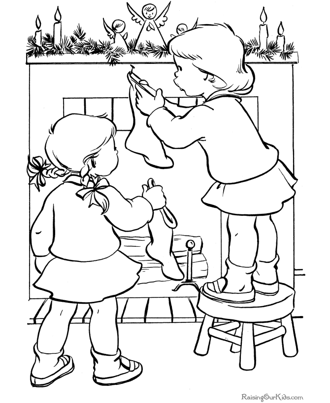 hanging-christmas-stockings-printable-coloring-pages