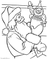 Christmas coloring pictures of Santa