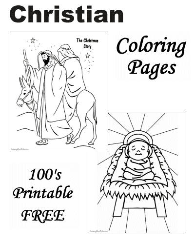 Free Printable Christmas Christian Coloring Pages