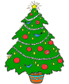 Christmas coloring pages - Tree