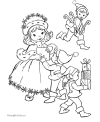 Christmas Coloring Pages of Santa's Elves